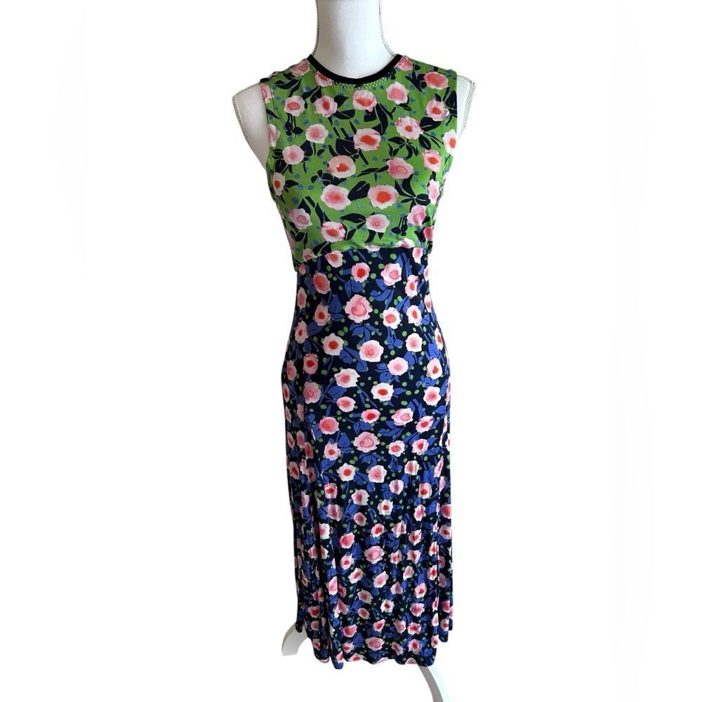 Stine Goya Floral Garden Midi Dress Size Small